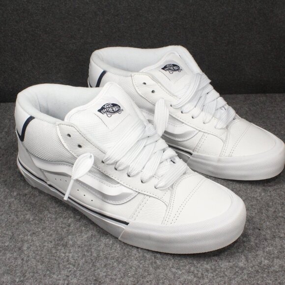 VANS Knu Skool Mid Utility Skateboarding Shoes White Mens Size 8 Womens Size 9.5 - Picture 1 of 11